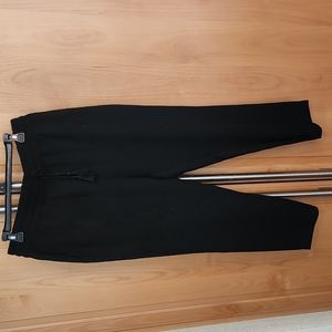 Lucky black crepe dress trouser pants Size M